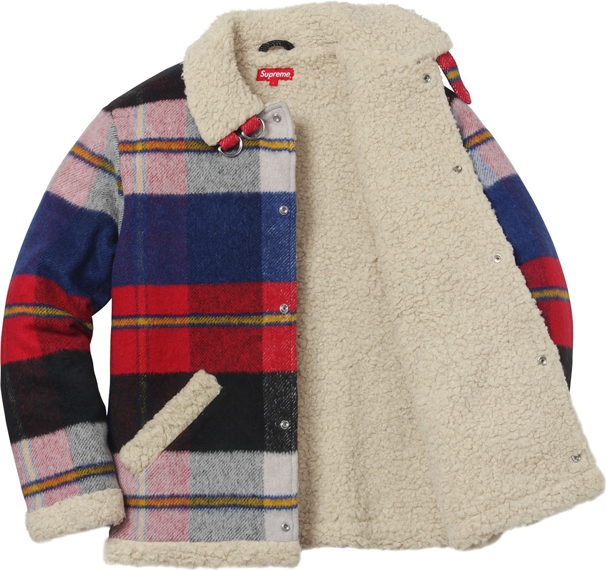 Plaid Shearling Bomber view 13